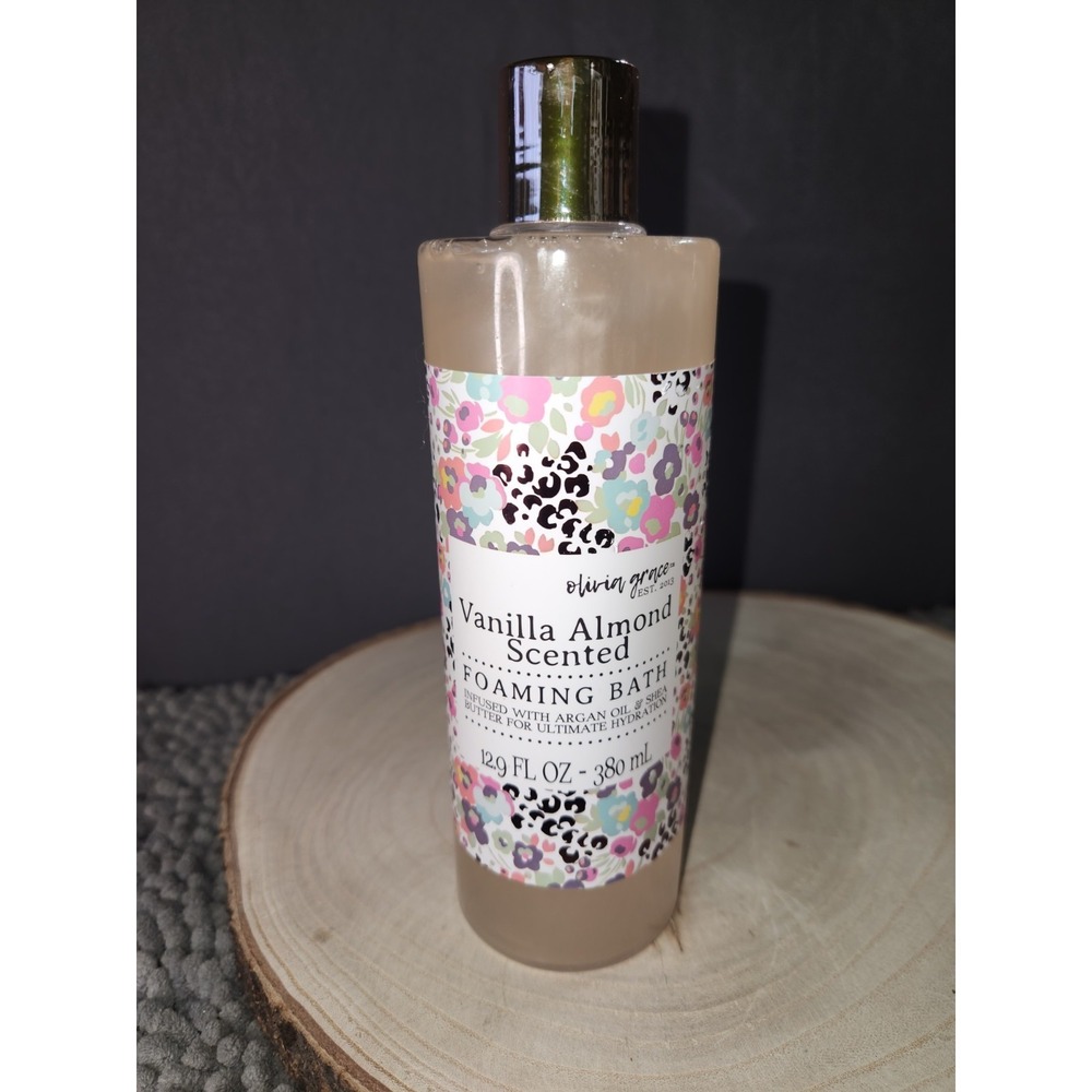 New Olivia Grace Vanilla Almond Foaming Bath 12.9 Oz Cruelty Free